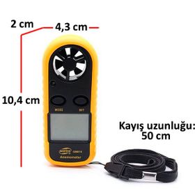 Benetech Anemometre Termometreli Hava Akım Ölçer