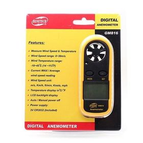 Benetech Anemometre Termometreli Hava Akım Ölçer