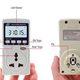 Benetech GM86 Enerjimetre Watt Güç Ölçer