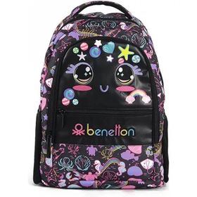 Benetton 03686 Siyah Okul Çantası