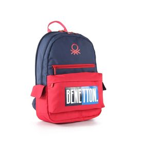 Benetton 03789 Lacivert Kırmızı Çift Bölmeli Unisex İlkokul Sırt Çantası