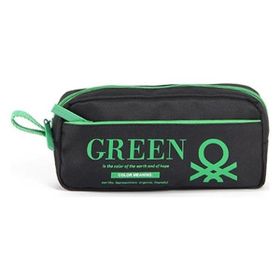 Benetton 03807 Siyah Çift Bölmeli Kalem Kutusu