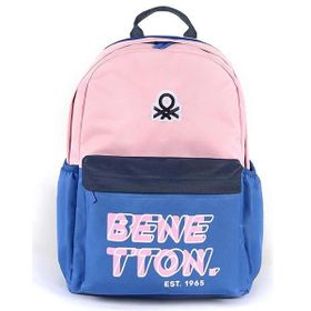Benetton 03844 Pembe Mor Çift Bölmeli İlkokul Sırt Çantası
