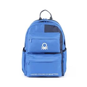Benetton 03847 Mavi Lacivert Çift Bölmeli Sırt Çantası