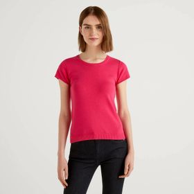 Benetton 1091D1M10 Fuşya Kadın Kazak