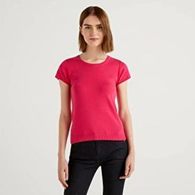 Benetton 1091D1M10 Fuşya Kadın Kazak