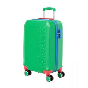 Benetton 14BNT600 Yeşil Büyük Boy 70 cm Valiz
