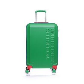 Benetton 14BNT600 Yeşil Büyük Boy 70 cm Valiz