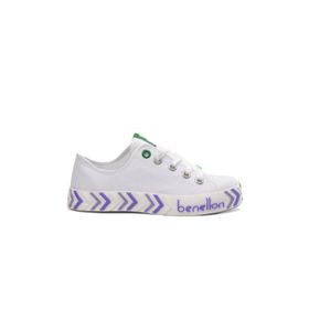 Benetton 30635 Beyaz-Lila Çocuk Spor Ayakkabı