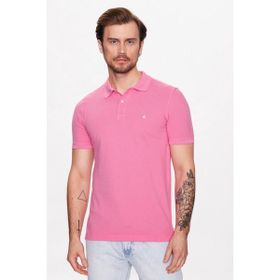 Benetton 3089J3179 Pembe Polo Erkek T-Shirt