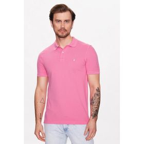 Benetton 3089J3179 Pembe Polo Erkek T-Shirt