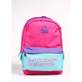 Benetton 3712 Pembe Mavi Kadın Sırt Çantası