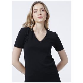 Benetton 3GA2E4230 V Yaka Normal Kalıp Kadın T-Shirt