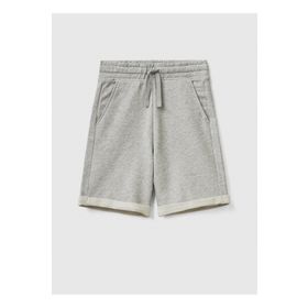 Benetton 3J68C901G Gri Melanj Erkek Çocuk Şort