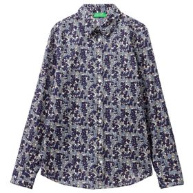 Benetton 5OA95Q8U4 Normal Kalıp Kadın Gömlek
