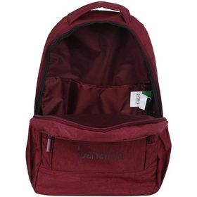 Benetton 70017 Bordo Okul Sırt Çantası