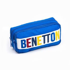 Benetton 70061 Mavi Çift Bölmeli Kalemlik