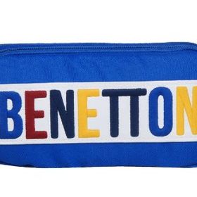 Benetton 70061 Mavi Çift Bölmeli Kalemlik