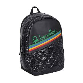 Benetton 70248 Kapitone Ilkokul Çantası Siyah