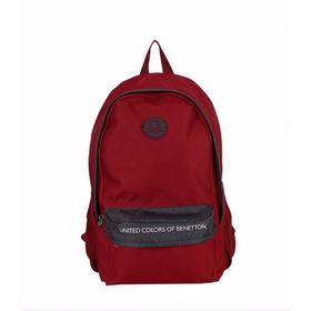 Benetton 96067 Sırt Çantası Bordo - Gri