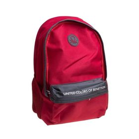 Benetton 96067 Sırt Çantası Bordo - Gri