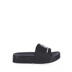 Benetton BN-1211 Siyah Beyaz Kadın Sandalet
