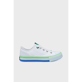 Benetton BN-30175 Beyaz Yeşil Bağcıklı Unisex Çocuk Sneakers