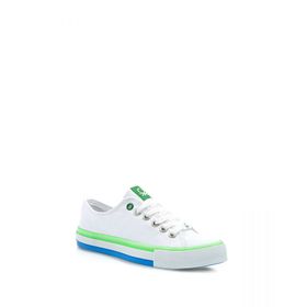 Benetton BN-30175 Beyaz Yeşil Bağcıklı Unisex Çocuk Sneakers