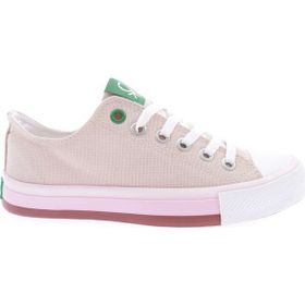 Benetton Bn-30176 Krem Kadın Spor Ayakkabı