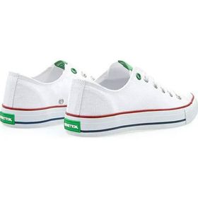 Benetton BN-30177 Beyaz Bağcıklı Erkek Spor Ayakkabı