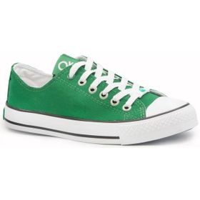 Benetton BN-30177 Yeşil Erkek Keten Sneaker