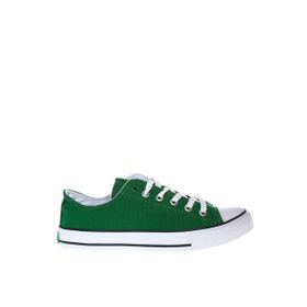 Benetton BN-30177 Yeşil Erkek Keten Sneaker