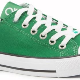 Benetton BN-30177 Yeşil Erkek Keten Sneaker