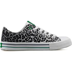 Benetton BN-30179 Siyah-Beyaz Kadın Spor Ayakkabı