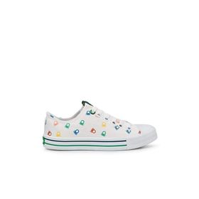 Benetton Bn-30187 Beyaz Sneaker Kadın Spor Ayakkabı