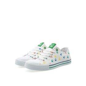 Benetton Bn-30187 Beyaz Sneaker Kadın Spor Ayakkabı