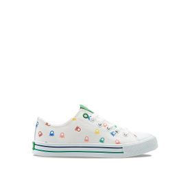 Benetton Bn-30187 Beyaz Sneaker Kadın Spor Ayakkabı