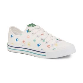 Benetton Bn-30187 Beyaz Sneaker Kadın Spor Ayakkabı