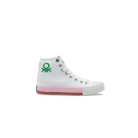 Benetton BN-30189 3374 Beyaz Pudra Kadın Spor Ayakkabı