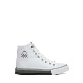Benetton BN-30189 Beyaz Gri Kadın Sneakers