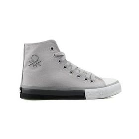 Benetton BN-30189 Beyaz Gri Kadın Sneakers