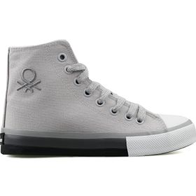 Benetton BN-30189 Beyaz Gri Kadın Sneakers