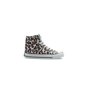 Benetton BN-30190 Beyaz Leopar Kadın Spor Ayakkabı