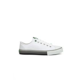 Benetton BN-30191-3374 Beyaz Gri Erkek Spor Ayakkabı