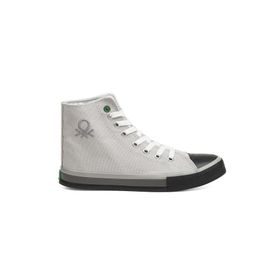 Benetton BN-30192-3374 Gri Siyah Erkek Spor Ayakkabı
