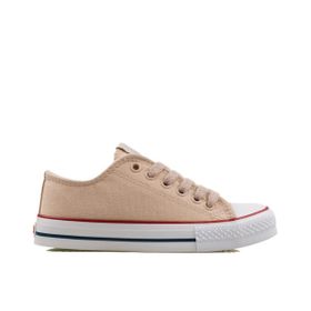 Benetton BN-30196 Krem Keten Kadın Spor Ayakkabı
