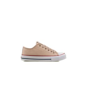Benetton BN-30196 Krem Keten Kadın Spor Ayakkabı