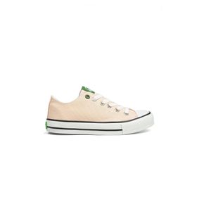 Benetton BN-30196 Krem Keten Kadın Spor Ayakkabı