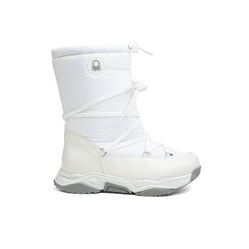 Benetton BN-30392-3256 Beyaz Gri Kadın Bot