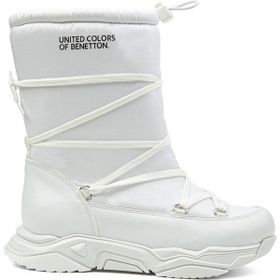 Benetton BN-30392-3256 Beyaz Kadın Bot